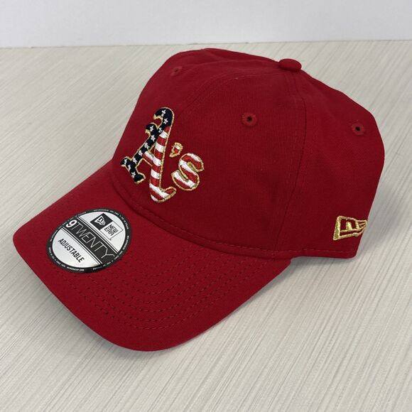 Oakland Athletics New Era 2023 Fourth Of July 9Twenty Strapback Adjustable Hat - Picture 3 of 7